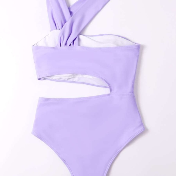 Cut out strappy monokini boho One Piece Swim Pink - Picture 7 of 11